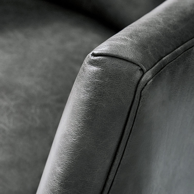 Adrian Hand-Rubbed Oil-Wax Leather Wingback Office Chair - Image 23
