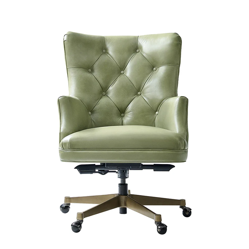 Adrian Hand-Rubbed Oil-Wax Leather Wingback Office Chair - Image 28