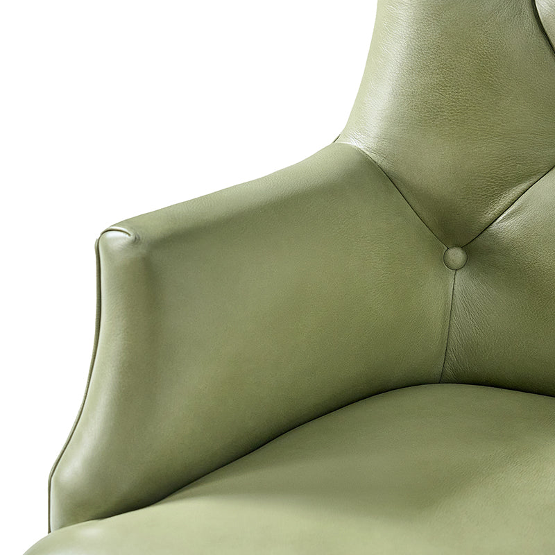 Adrian Hand-Rubbed Oil-Wax Leather Wingback Office Chair - Image 32