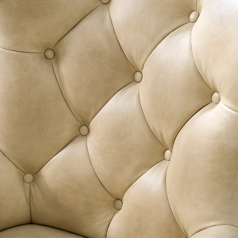 Adrian Hand-Rubbed Oil-Wax Leather Wingback Office Chair - Image 6