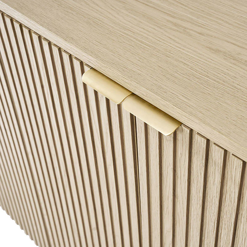 American Modern Fluted Space Saving Table and Chairs & Storage Cabinet Sets (Optional Types) - Image 26