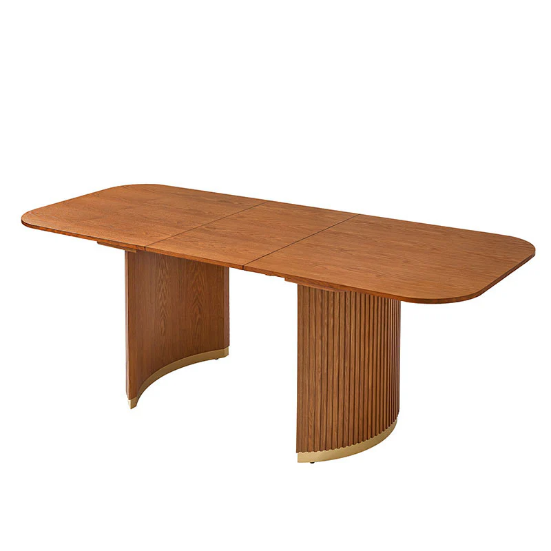 American Modern Fluted Space Saving Table and Chairs & Storage Cabinet Sets (Optional Types) - Image 33