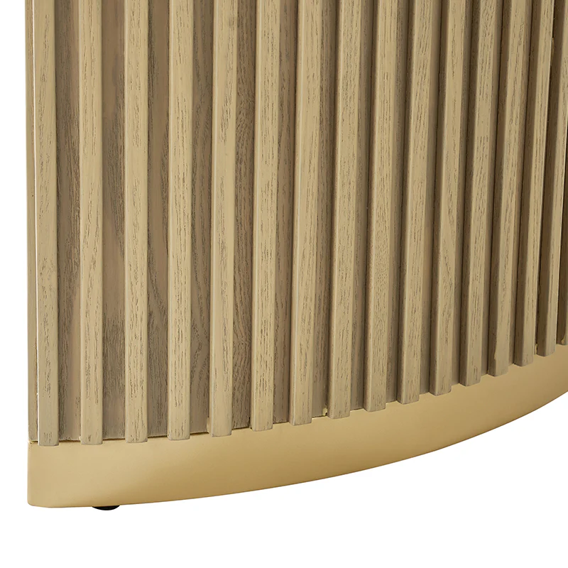 American Modern Fluted Space Saving Table and Chairs & Storage Cabinet Sets (Optional Types) - Image 40