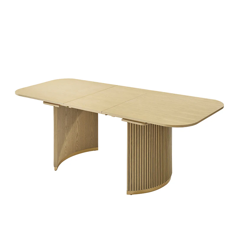 American Modern Fluted Space Saving Table and Chairs & Storage Cabinet Sets (Optional Types) - Image 5