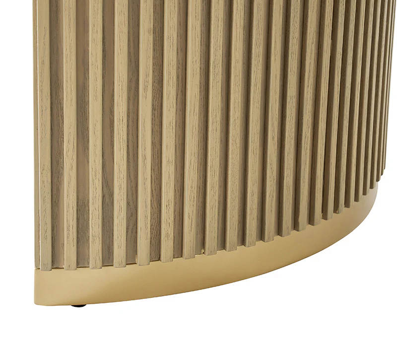 American Modern Fluted Space Saving Table and Chairs & Storage Cabinet Sets (Optional Types) - Image 7