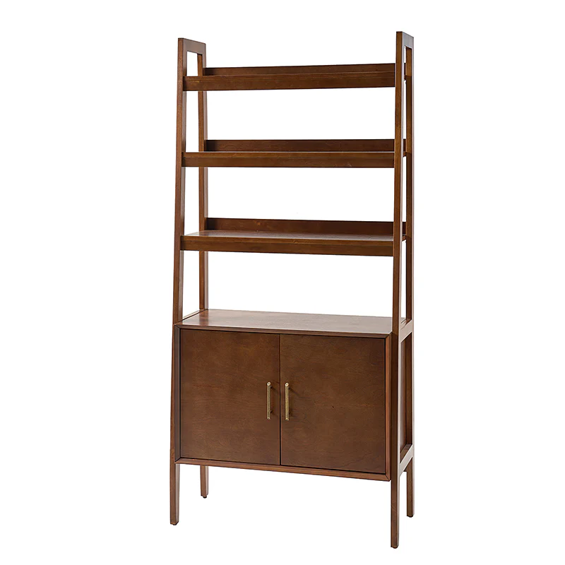 Andre 76"H x 36"W Solid Wood Ladder Bookcase - Image 13