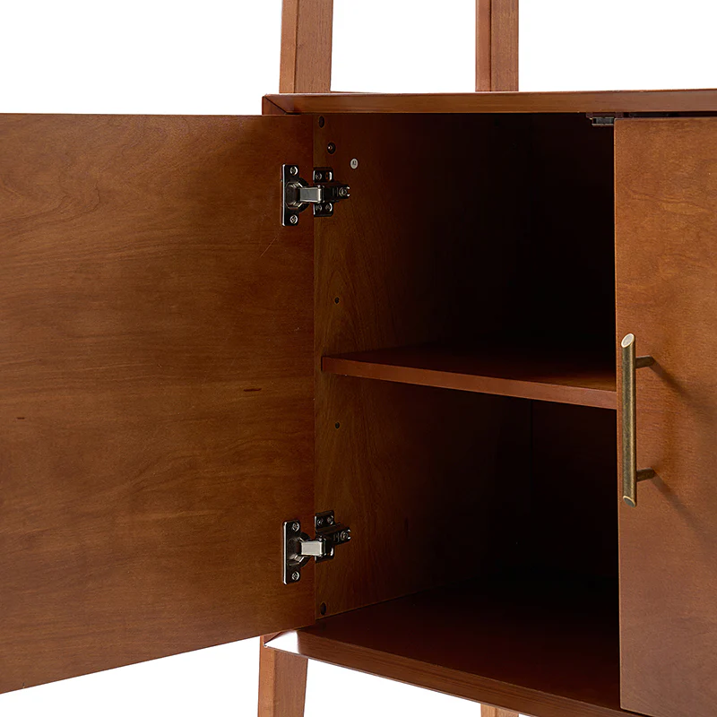 Andre 76"H x 36"W Solid Wood Ladder Bookcase - Image 7