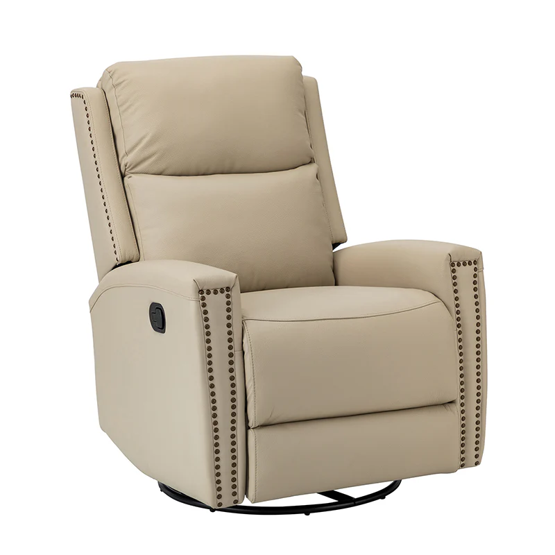 Aniceta 30.31" Wide Genuine Leather Swivel Rocker Glider Recliner - Image 28