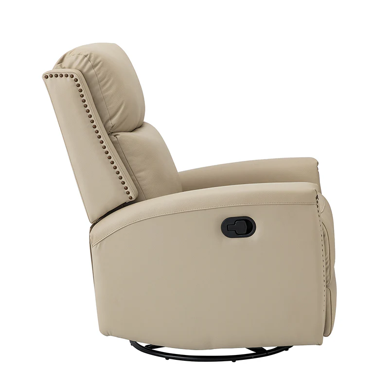 Aniceta 30.31" Wide Genuine Leather Swivel Rocker Glider Recliner - Image 29