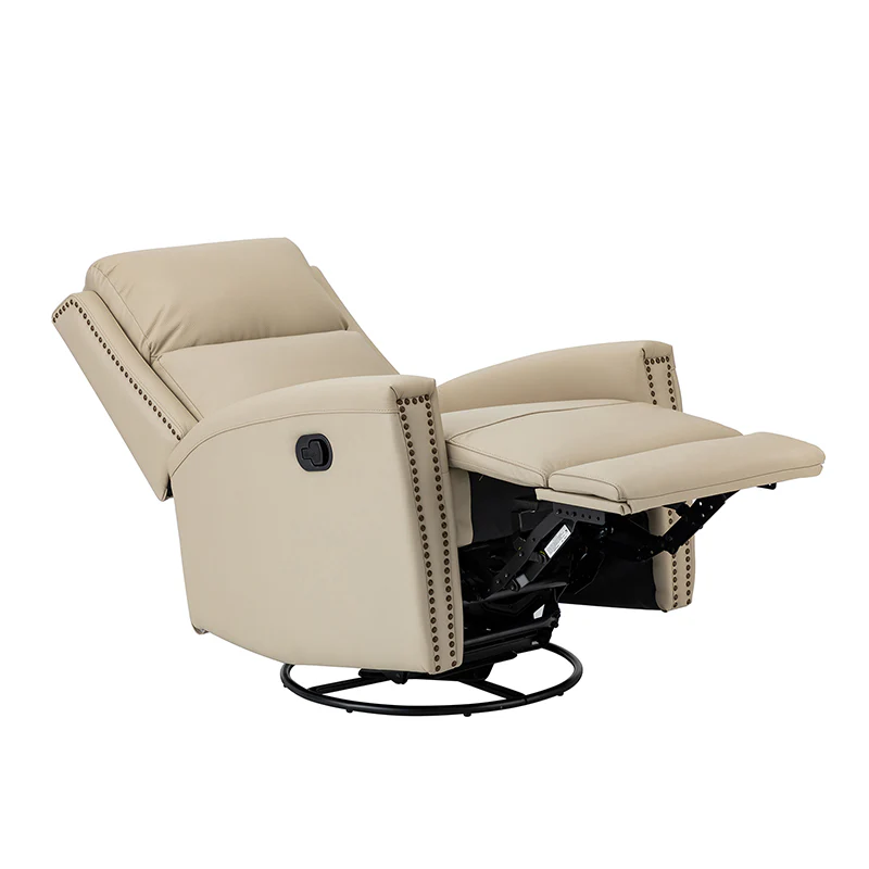 Aniceta 30.31" Wide Genuine Leather Swivel Rocker Glider Recliner - Image 30