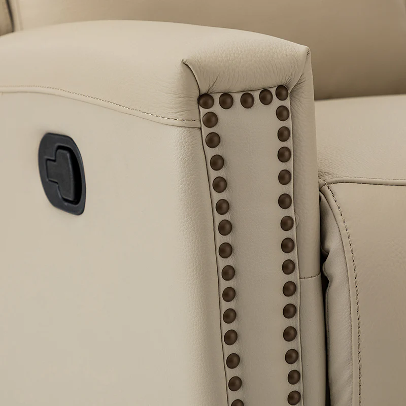 Aniceta 30.31" Wide Genuine Leather Swivel Rocker Glider Recliner - Image 31