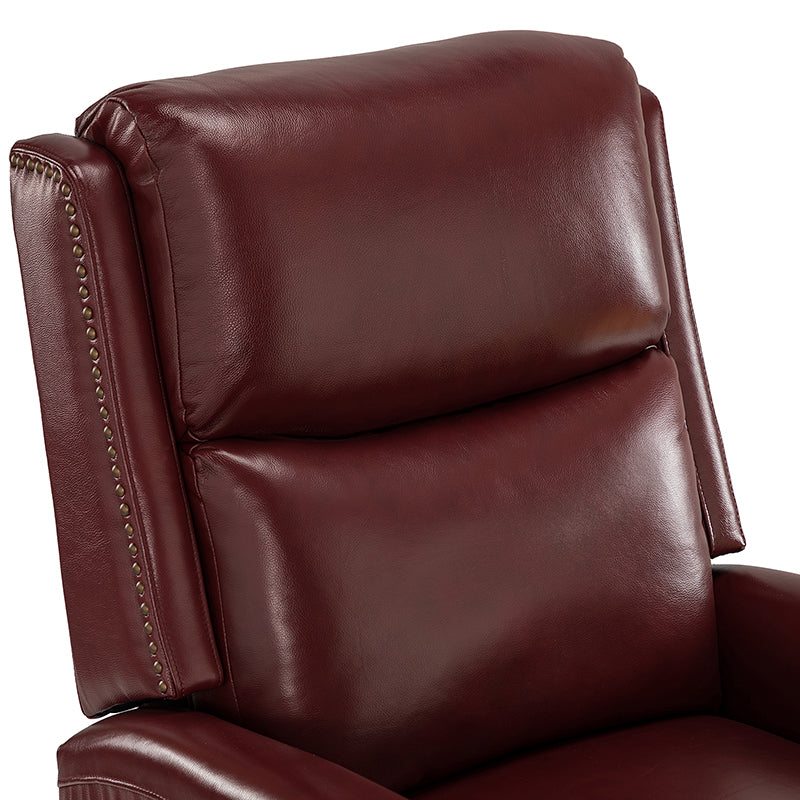 Aniceta 30.31" Wide Genuine Leather Swivel Rocker Glider Recliner - Image 47