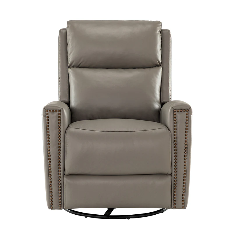 Aniceta 30.31" Wide Genuine Leather Swivel Rocker Glider Recliner - Image 52