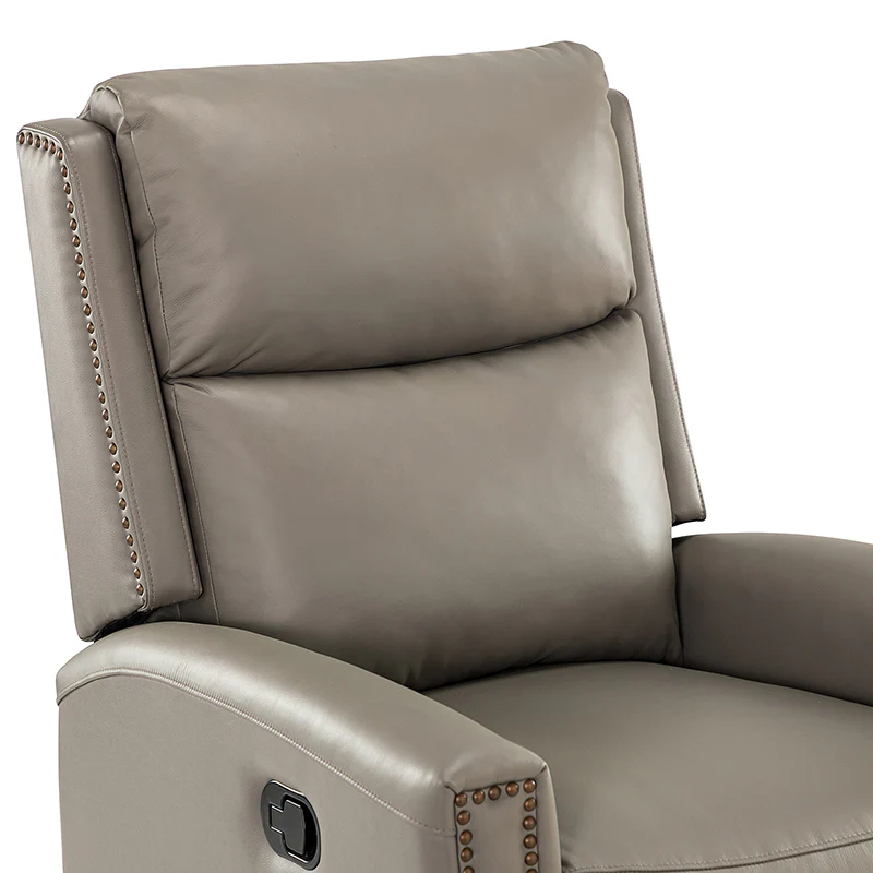 Aniceta 30.31" Wide Genuine Leather Swivel Rocker Glider Recliner - Image 55