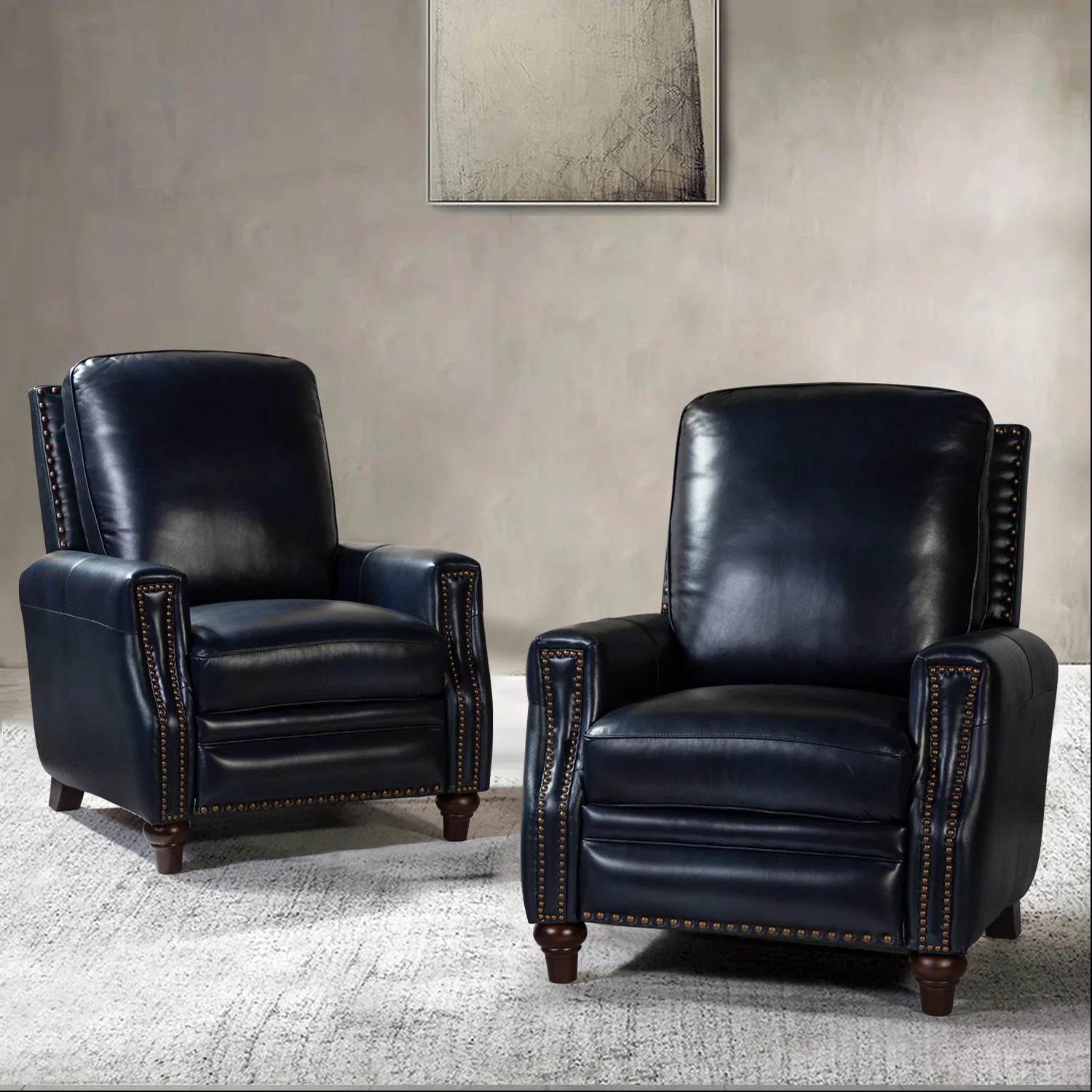 Annabelle Genuine Leather Recliner Chair(Optional Types) - Image 101