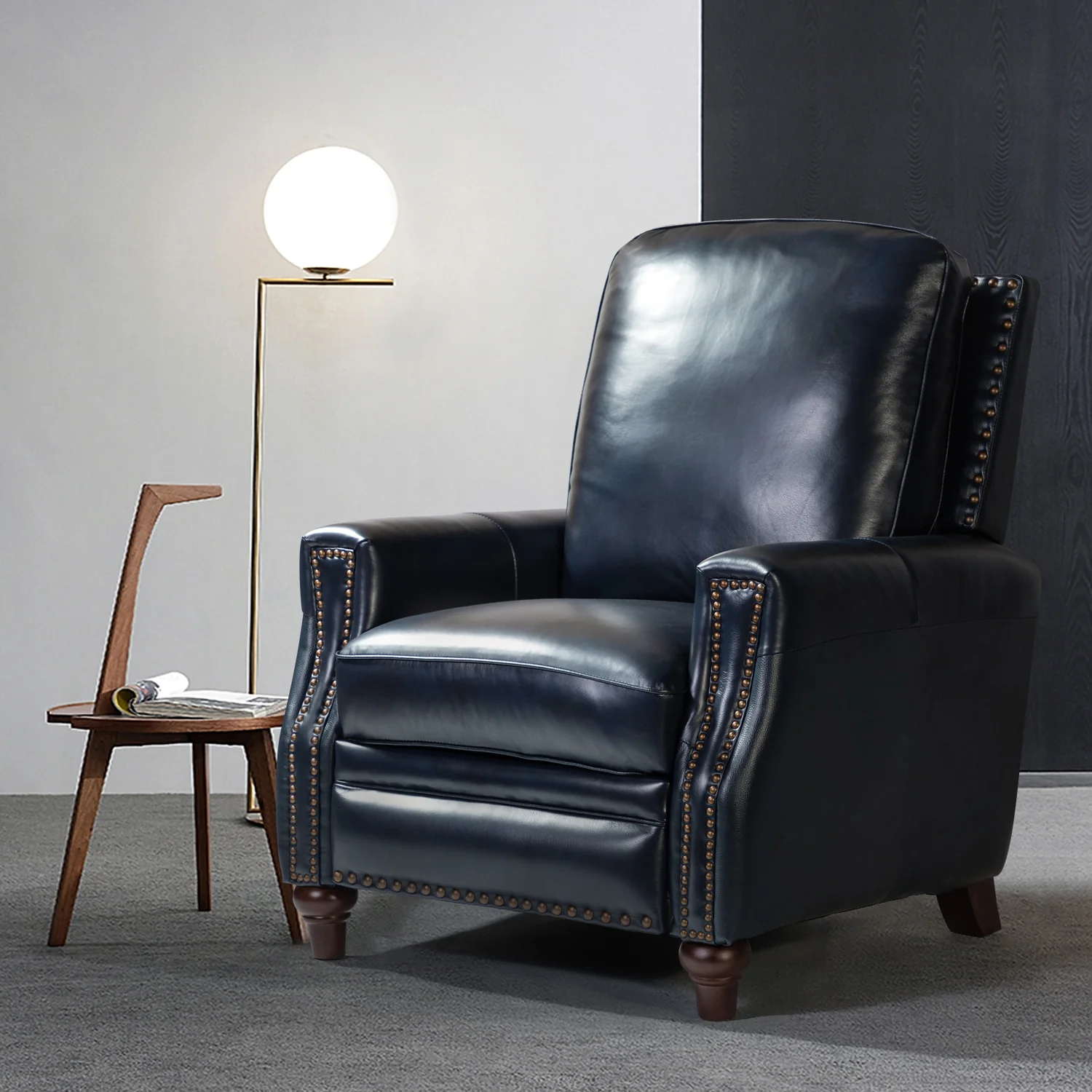 Annabelle Genuine Leather Recliner Chair(Optional Types) - Image 102