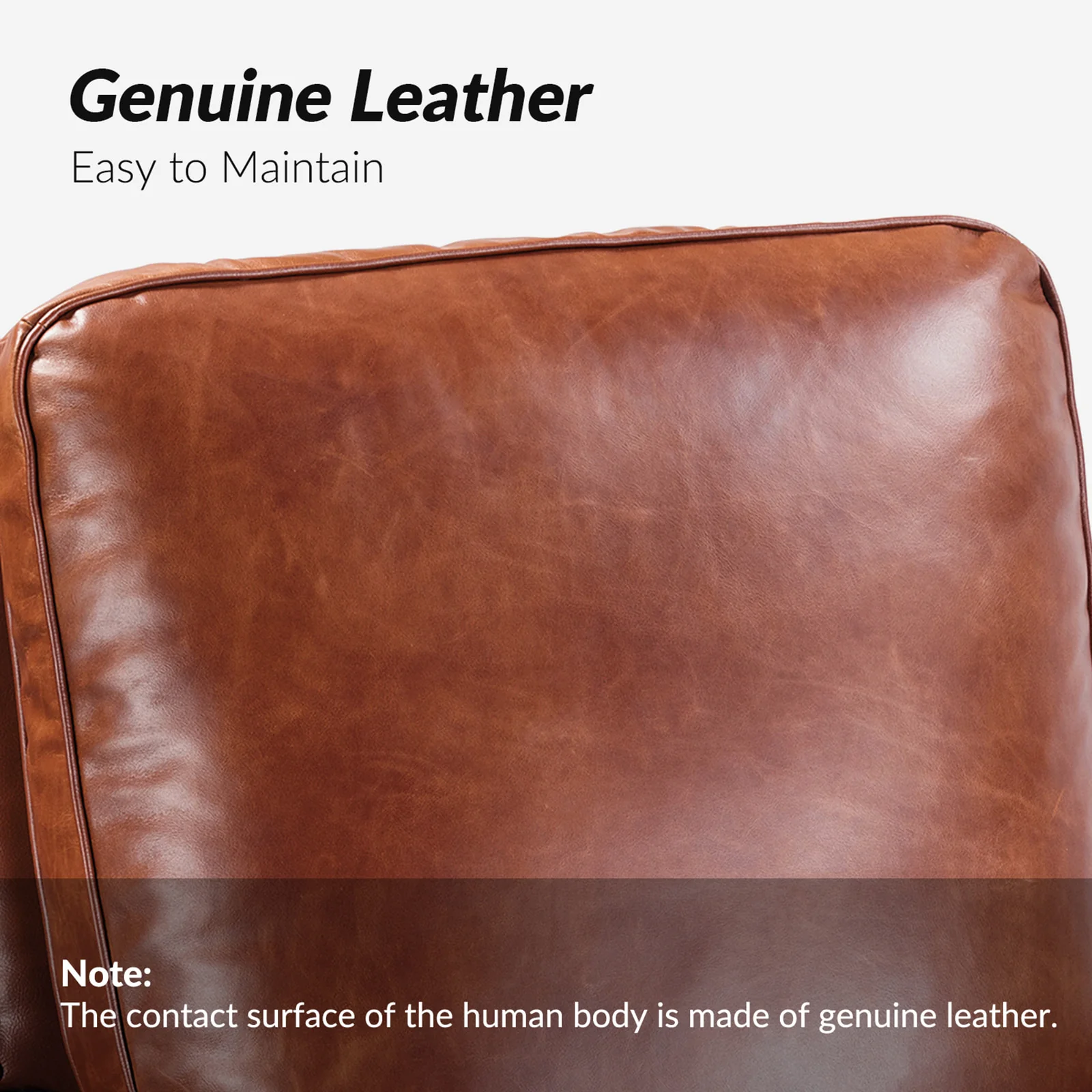 Annabelle Genuine Leather Recliner Chair(Optional Types) - Image 15