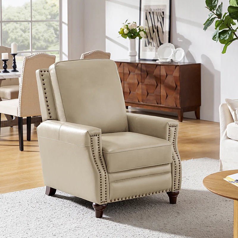 Annabelle Genuine Leather Recliner Chair(Optional Types) - Image 32