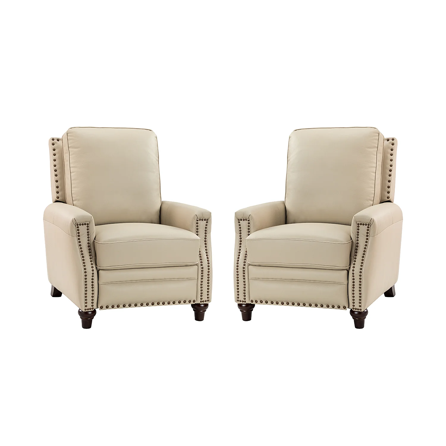 Annabelle Genuine Leather Recliner Chair(Optional Types) - Image 56