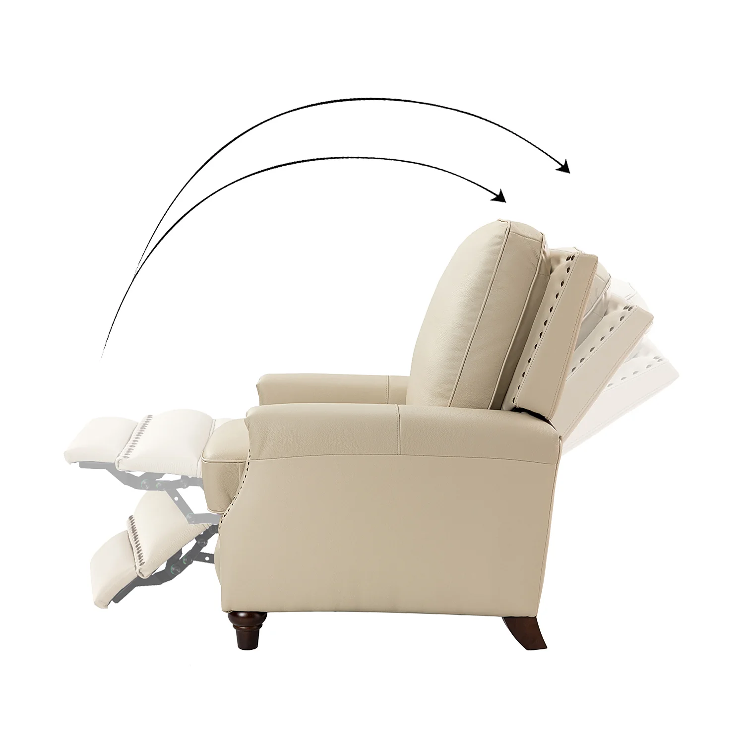 Annabelle Genuine Leather Recliner Chair(Optional Types) - Image 58
