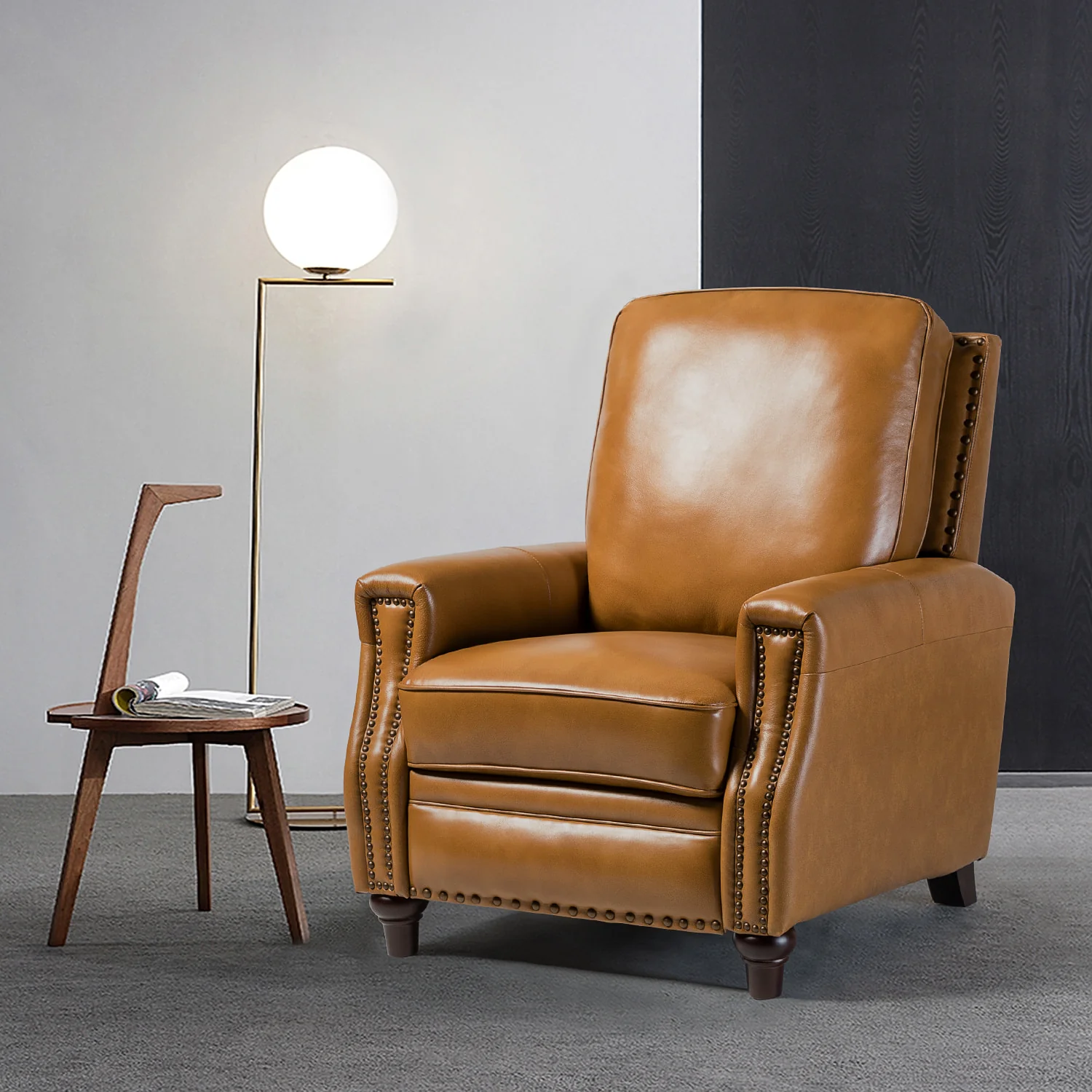 Annabelle Genuine Leather Recliner Chair(Optional Types) - Image 66