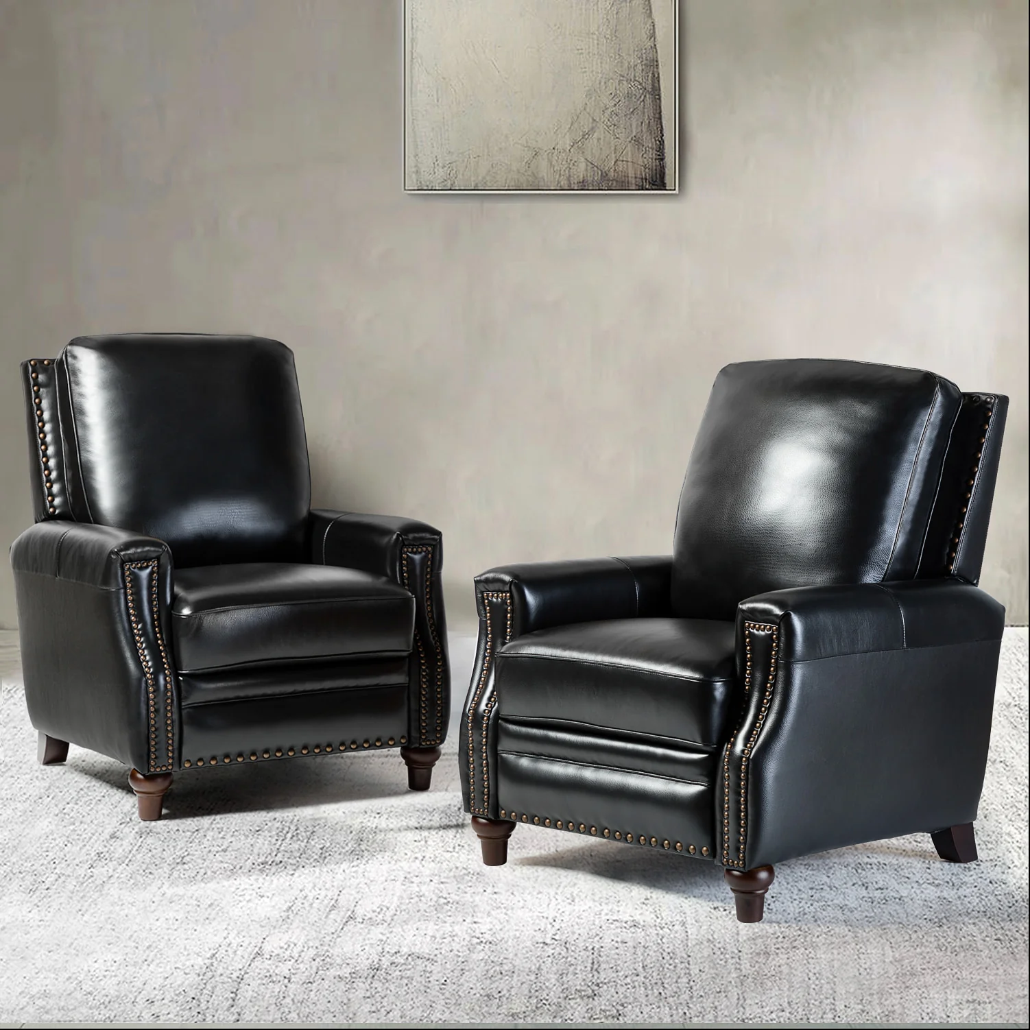 Annabelle Genuine Leather Recliner Chair(Optional Types) - Image 89