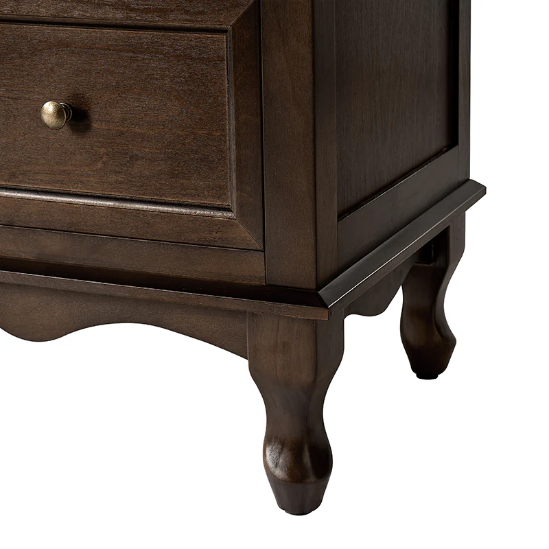 Antique-Inspired 4-Door Sideboard Cabinet - Decorative Drawer Illusion - Image 14