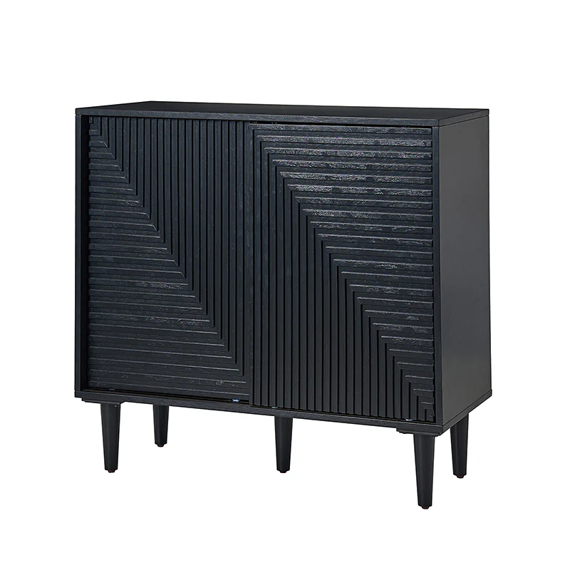 Archie 34" Tall 2-Door Accent Cabinet – Compact Multifunction Storage Cabinet for Entryway, Living Room or Bedroom - Image 13