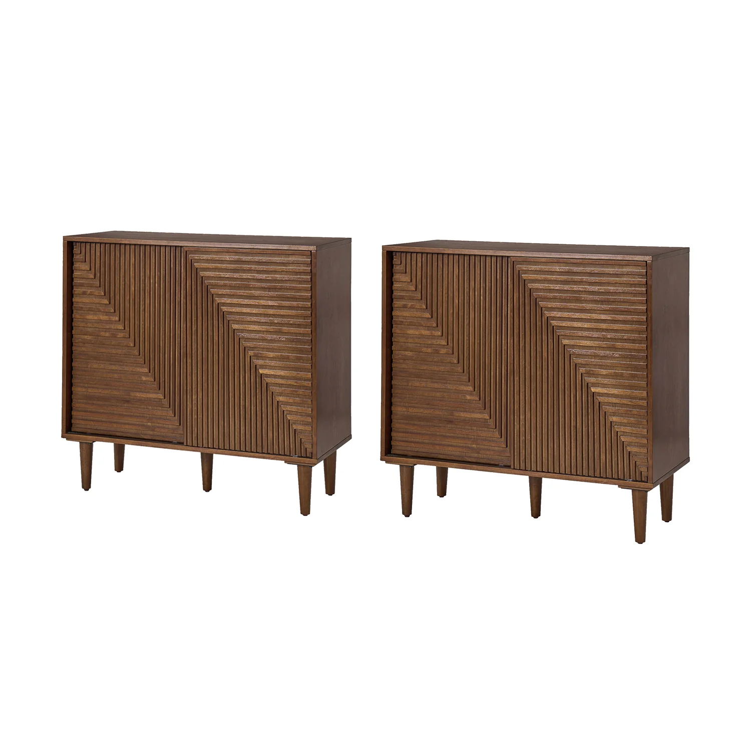 Archie 34" Tall 2-Door Accent Cabinet – Compact Multifunction Storage Cabinet for Entryway, Living Room or Bedroom - Image 19