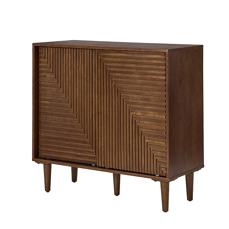 Archie 34" Tall 2-Door Accent Cabinet – Compact Multifunction Storage Cabinet for Entryway, Living Room or Bedroom - Image 5