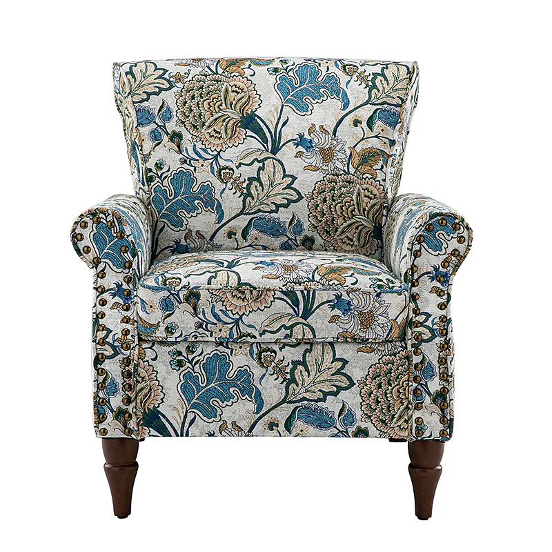Artemisa Modern Floral Pattern Upholstered Armchair - Image 36