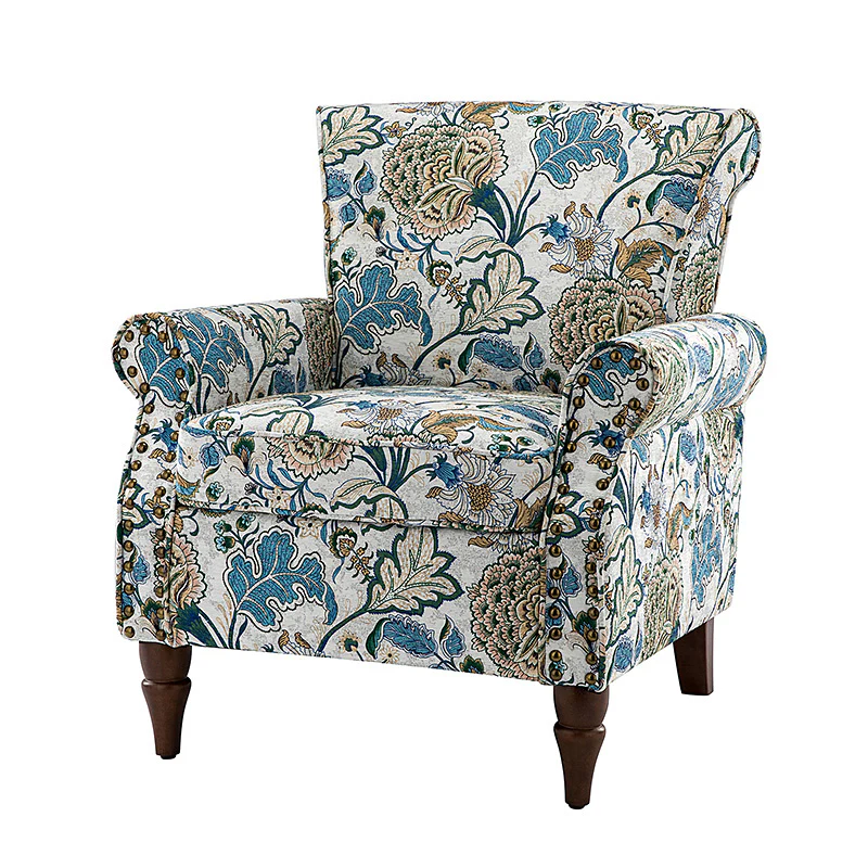 Artemisa Modern Floral Pattern Upholstered Armchair - Image 37