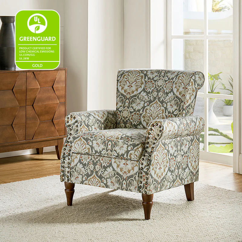 Artemisa Modern Floral Pattern Upholstered Armchair - Image 42