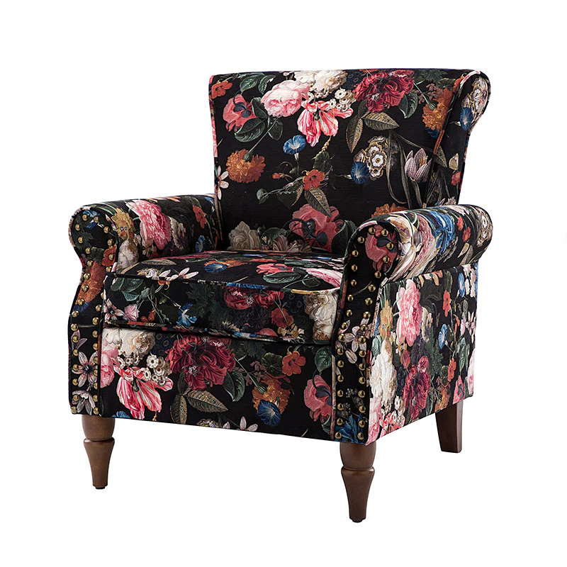 Artemisa Modern Floral Pattern Upholstered Armchair - Image 53