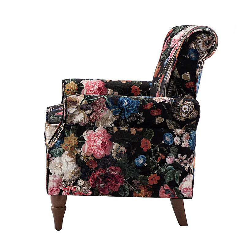 Artemisa Modern Floral Pattern Upholstered Armchair - Image 54