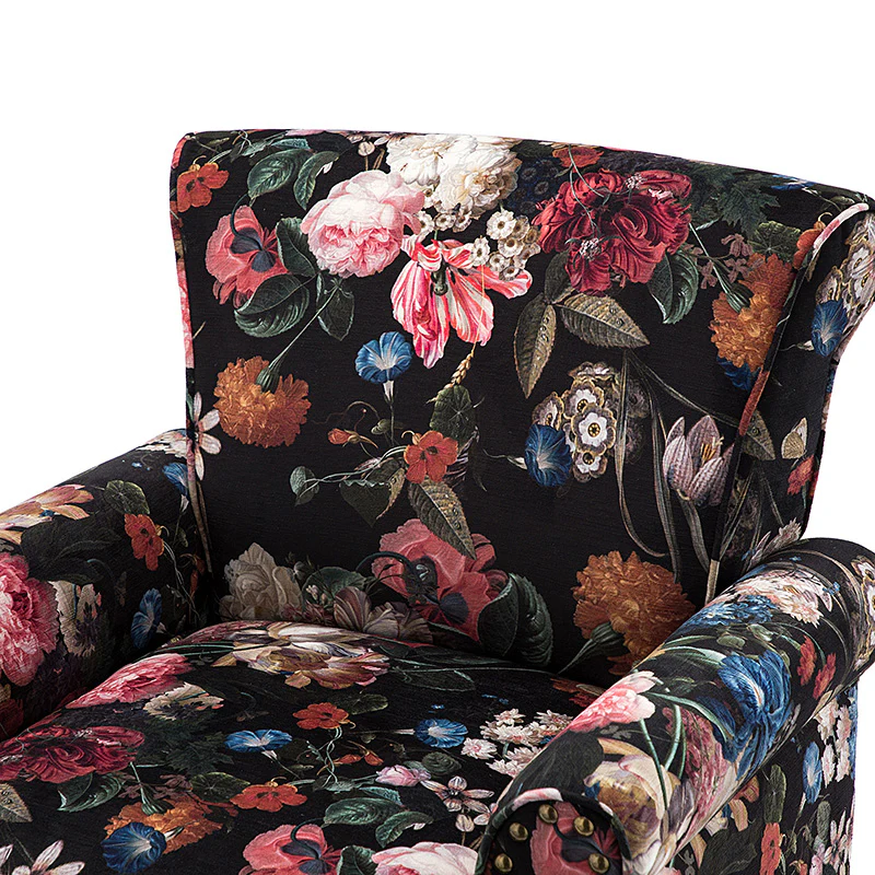 Artemisa Modern Floral Pattern Upholstered Armchair - Image 56