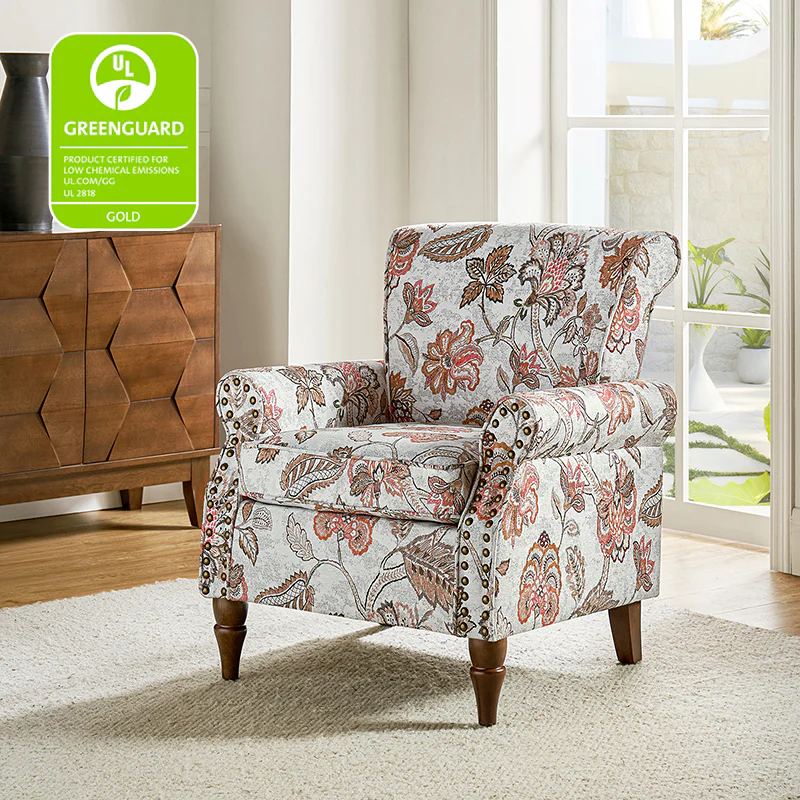 Artemisa Modern Floral Pattern Upholstered Armchair - Image 58