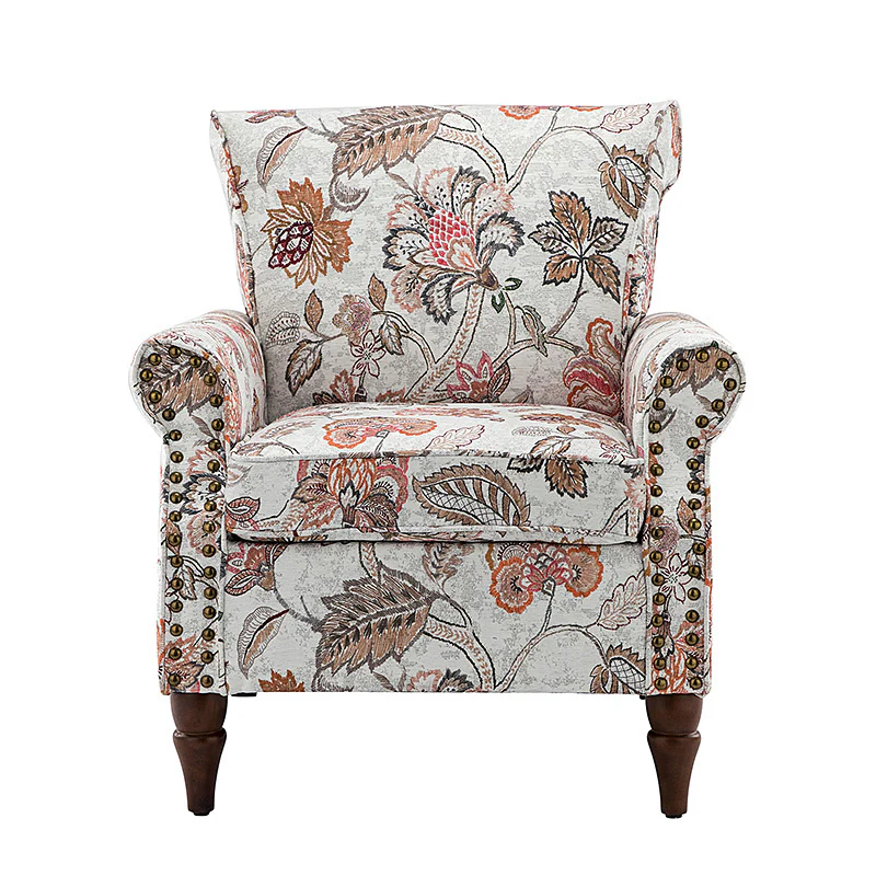 Artemisa Modern Floral Pattern Upholstered Armchair - Image 60