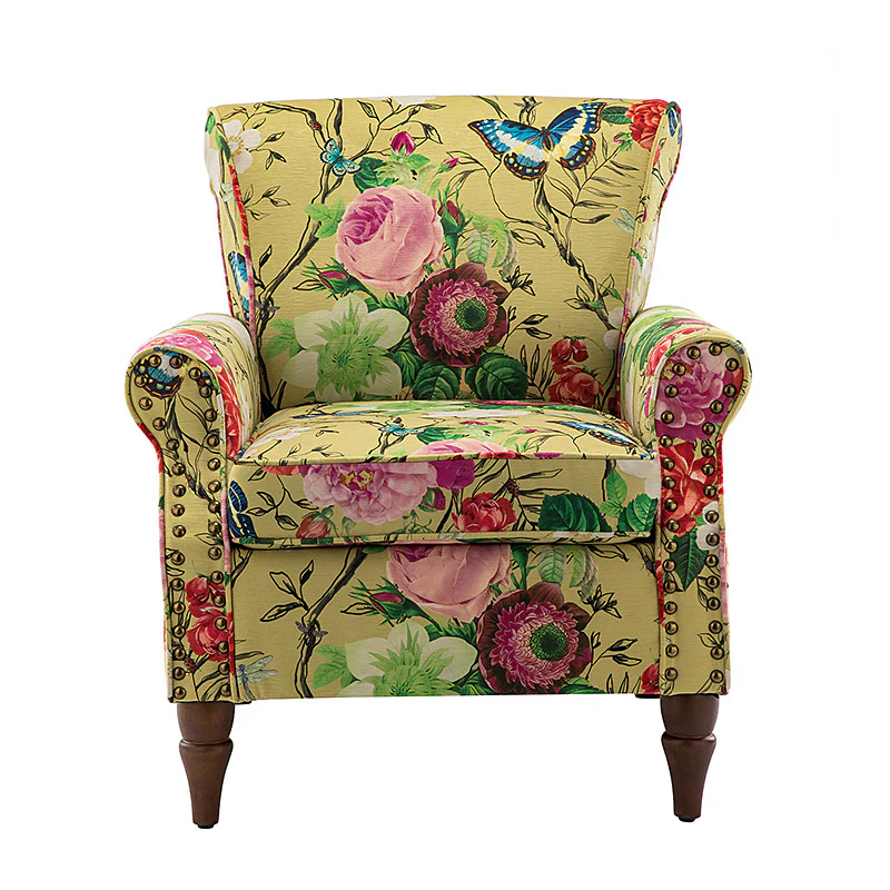 Artemisa Modern Floral Pattern Upholstered Armchair - Image 68