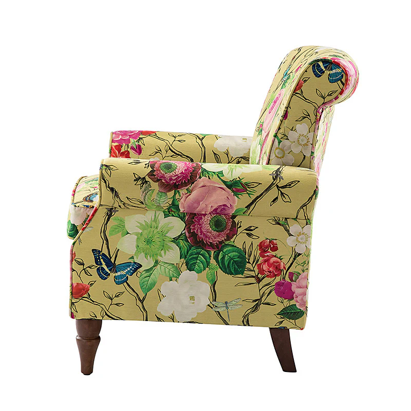 Artemisa Modern Floral Pattern Upholstered Armchair - Image 71