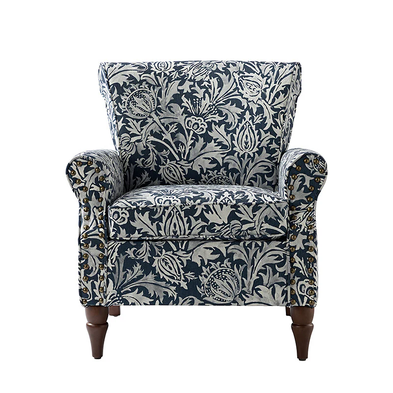 Artemisa Modern Floral Pattern Upholstered Armchair - Image 76