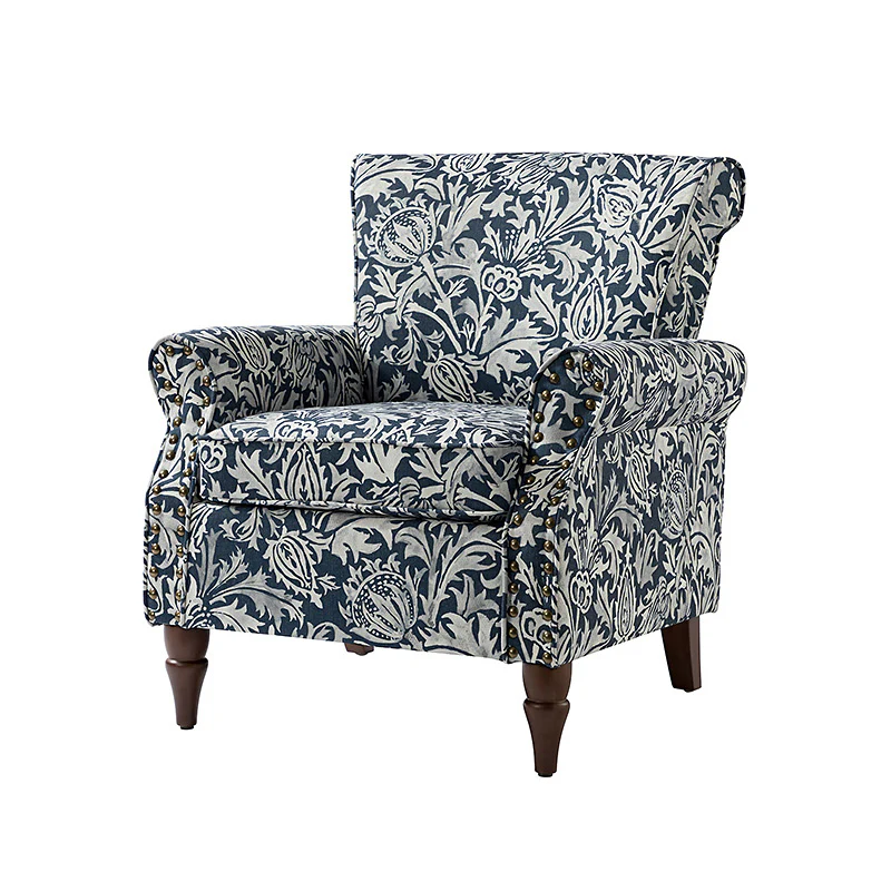 Artemisa Modern Floral Pattern Upholstered Armchair - Image 77