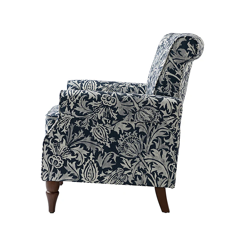 Artemisa Modern Floral Pattern Upholstered Armchair - Image 78