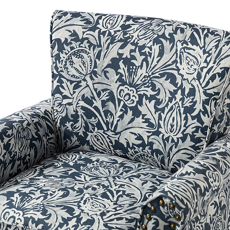 Artemisa Modern Floral Pattern Upholstered Armchair - Image 79