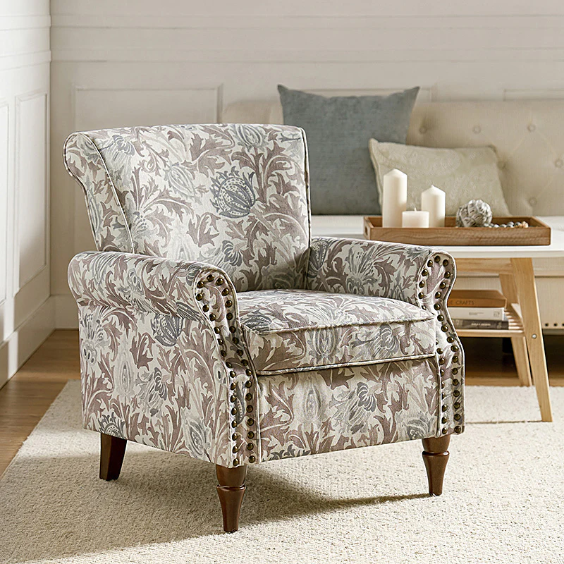 Artemisa Modern Floral Pattern Upholstered Armchair - Image 81