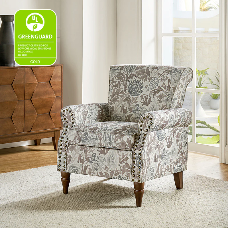 Artemisa Modern Floral Pattern Upholstered Armchair - Image 82