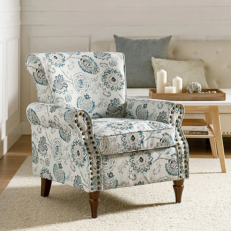Artemisa Modern Floral Pattern Upholstered Armchair - Image 89