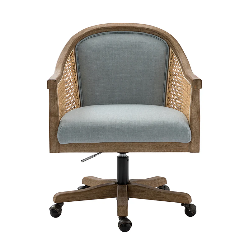 Audrey Task Accent Chair with Rattan Arms - Image 24