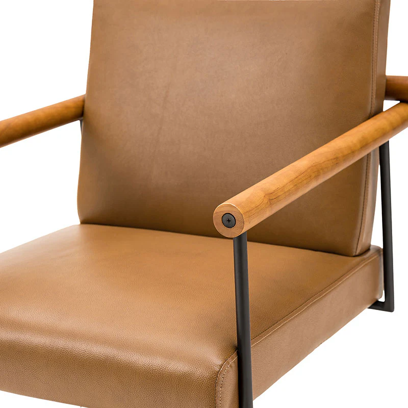Aurora Solid Wood Armrests Office Chair - Image 14