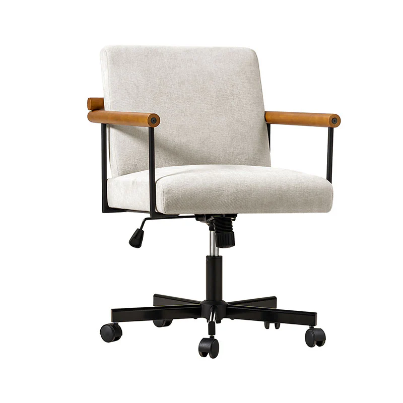 Aurora Solid Wood Armrests Office Chair - Image 20